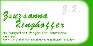 zsuzsanna ringhoffer business card